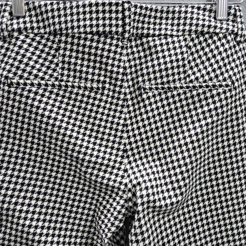 Old Navy Women Pants 4 PETITE Black Houndstooth Dress Pants High-Rise Pixie - Picture 16 of 16